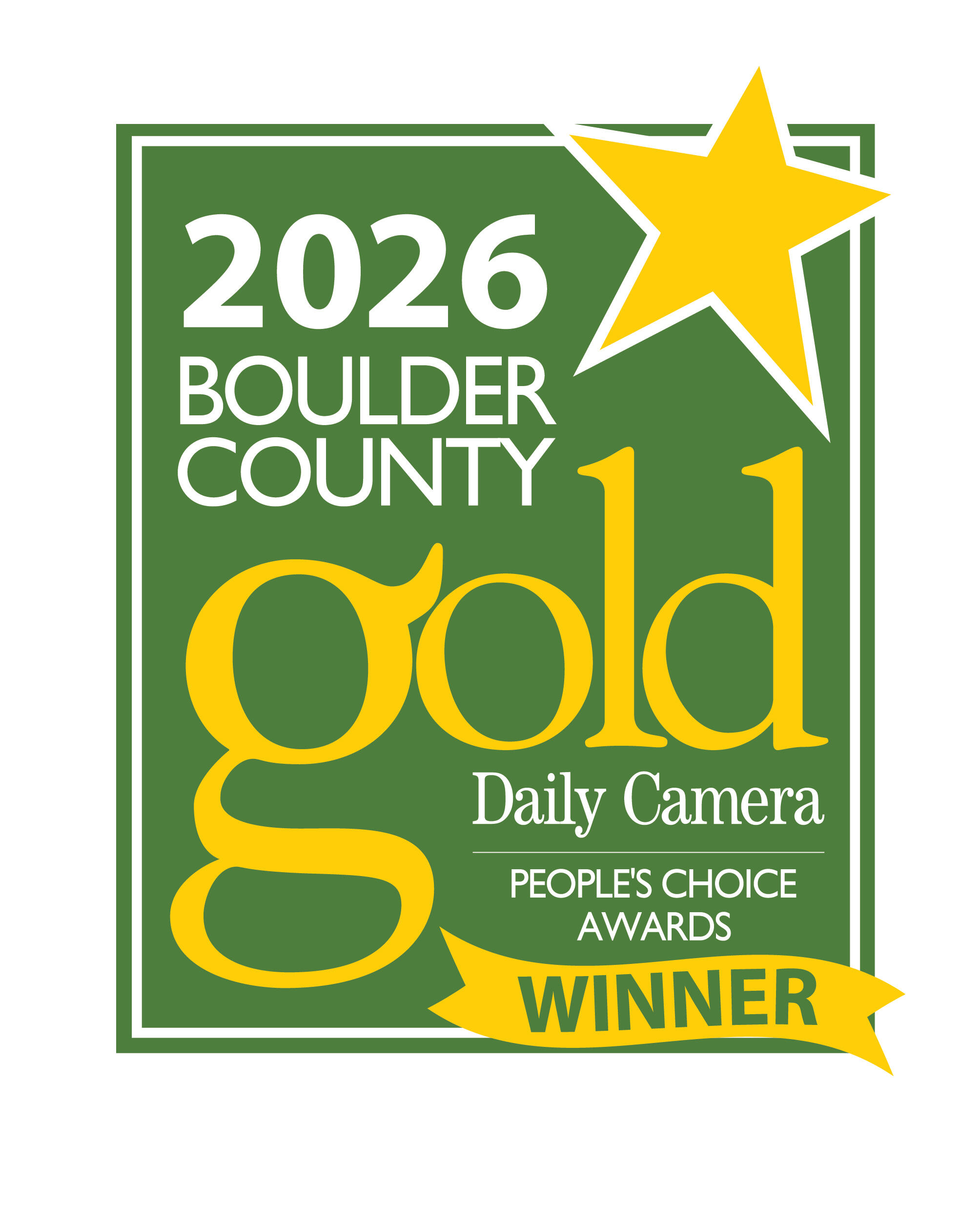 2026 Boulder County Gold Winner - Daily Camera People's Choice Awards